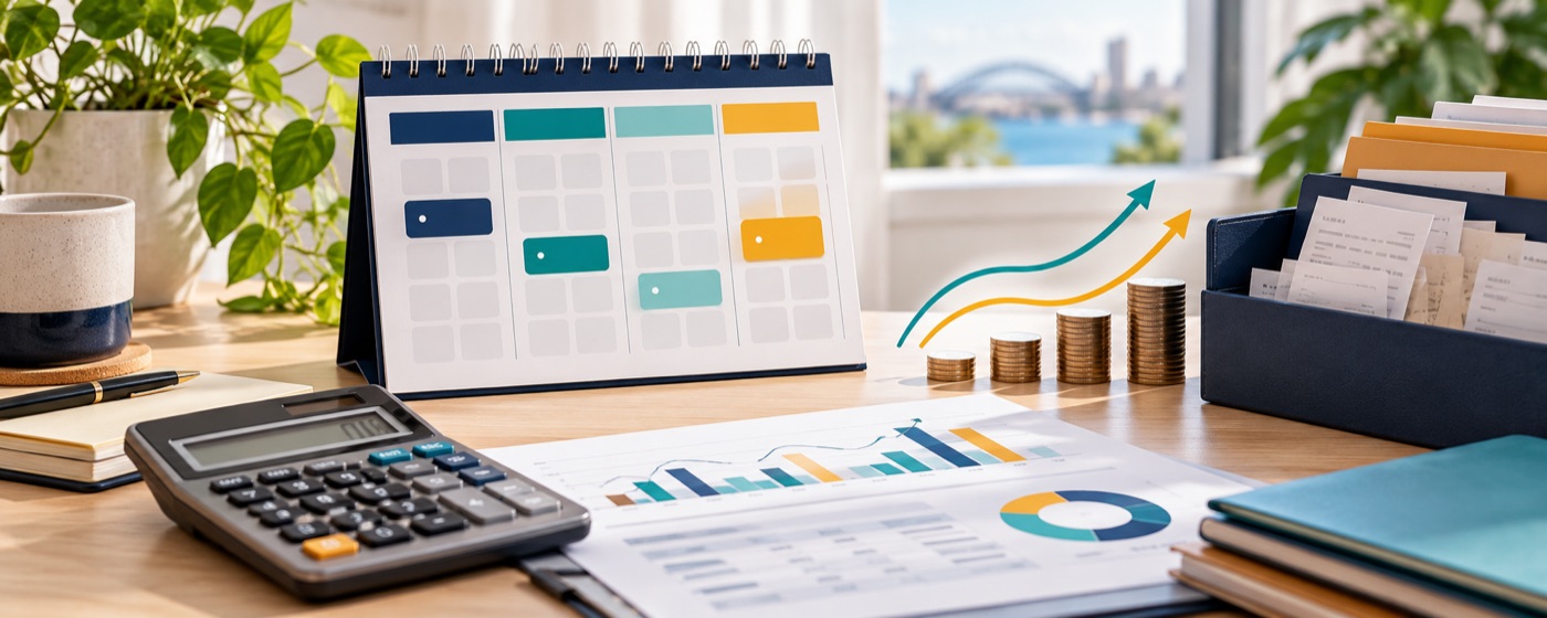 Tax payment calendar and provider cash-flow plan